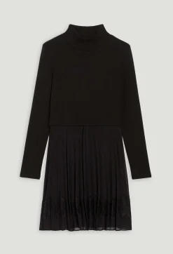 Claudie Pierlot Twist Short Black Pleated Dress*Women Dresses