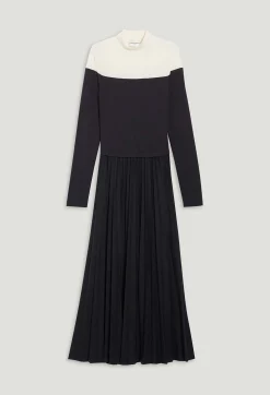 Claudie Pierlot Twist Three-Tone Pleated Maxi Dress*Women Dresses