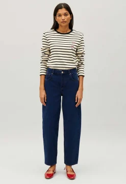 Claudie Pierlot Two-Tone Jean Toto Breton T-Shirt*Women Sweaters And Cardigans
