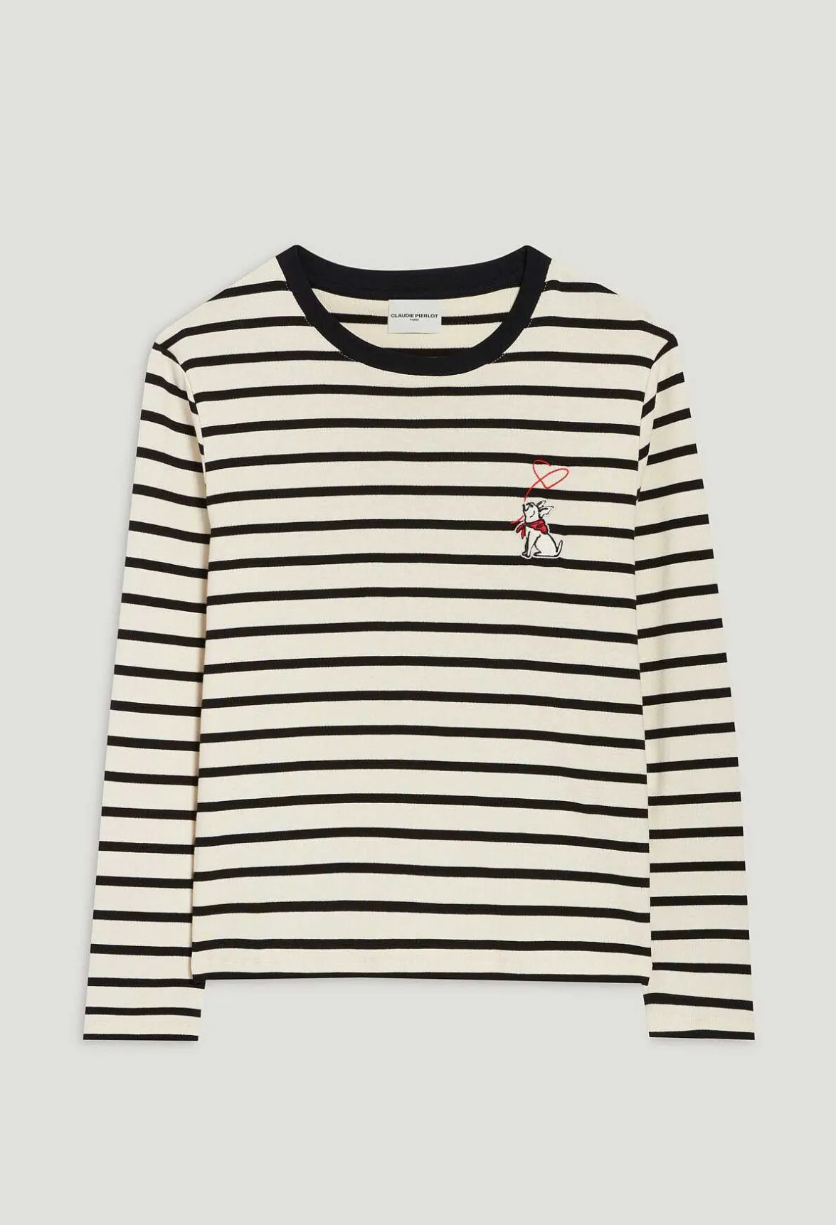 Claudie Pierlot Two-Tone Jean Toto Breton T-Shirt*Women Sweaters And Cardigans