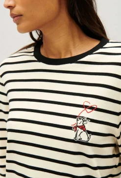 Claudie Pierlot Two-Tone Jean Toto Breton T-Shirt*Women Sweaters And Cardigans
