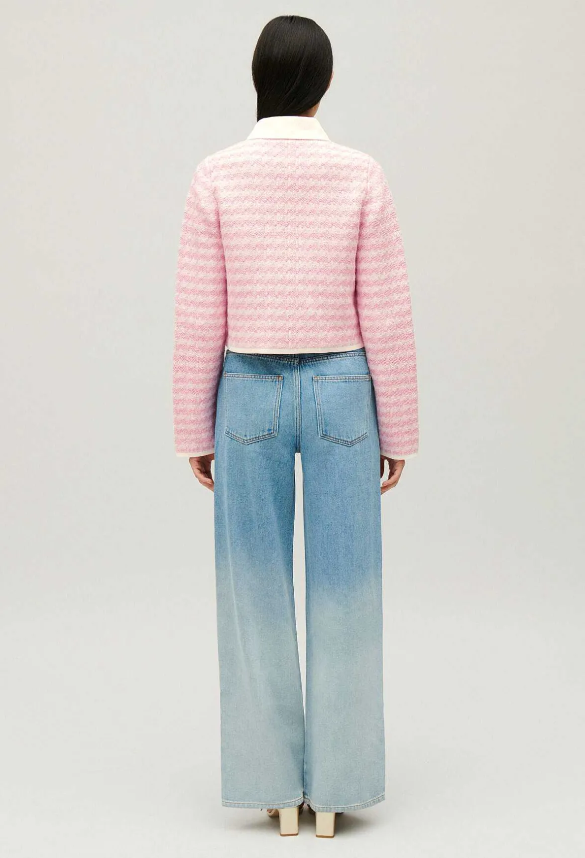 Claudie Pierlot Two-Tone Knit Cardigan*Women Sweaters And Cardigans