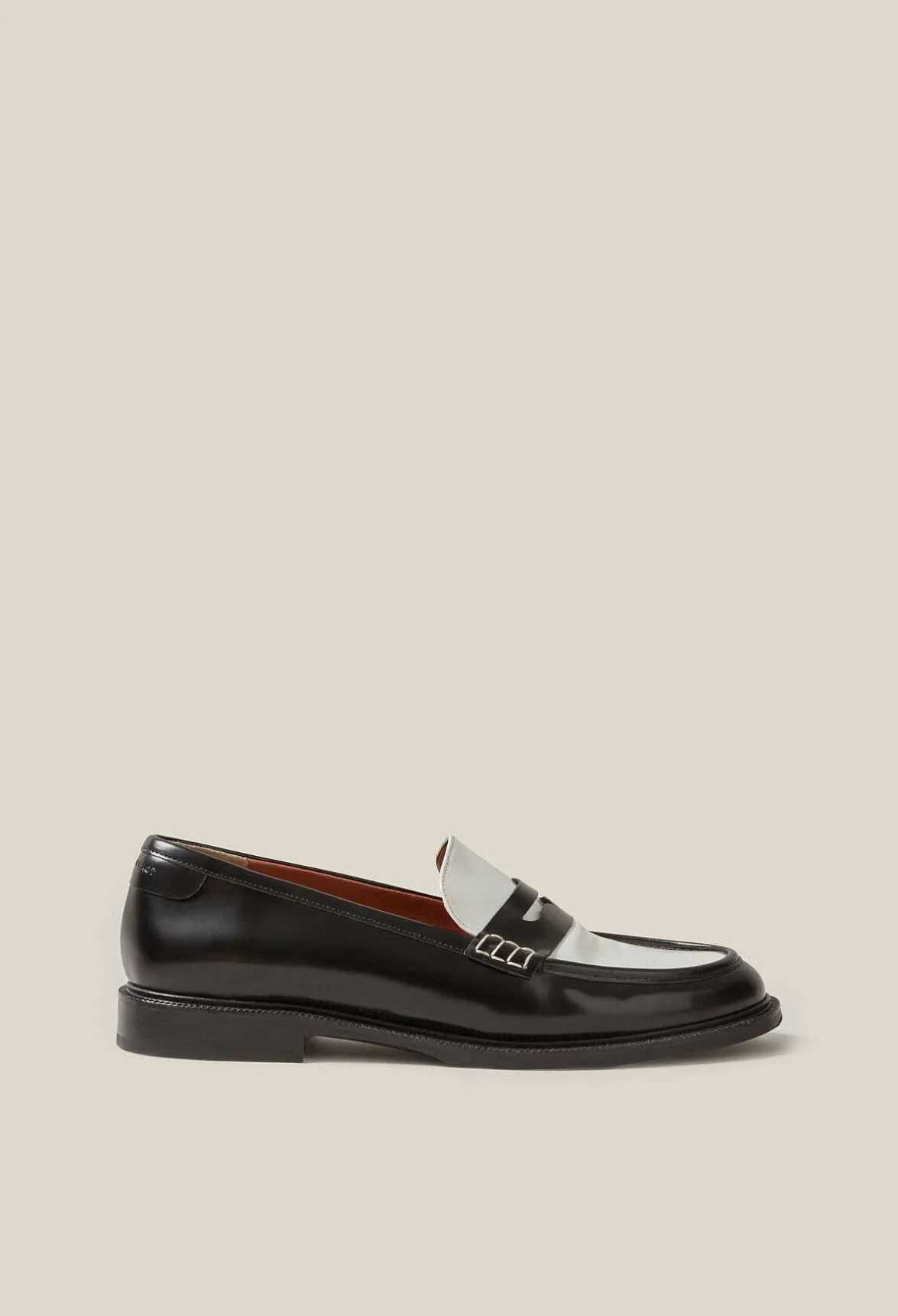 Claudie Pierlot Two-Tone Leather Loafers*Women Loafers