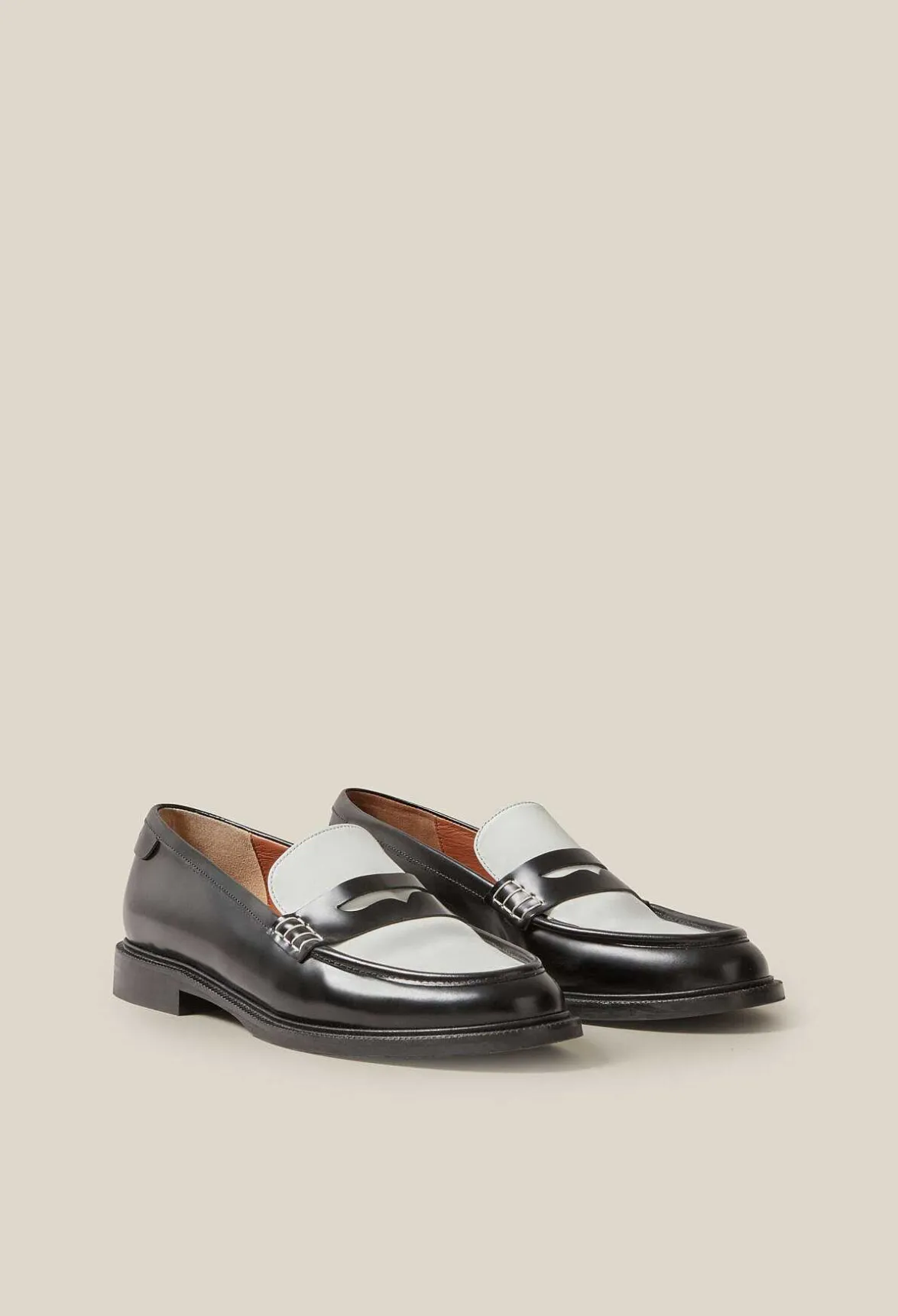 Claudie Pierlot Two-Tone Leather Loafers*Women Loafers