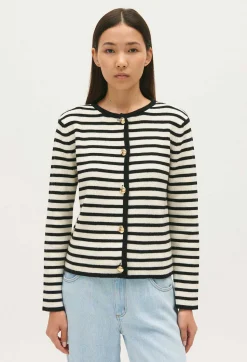 Claudie Pierlot Two-Tone Striped Cardigan*Women Sweaters And Cardigans