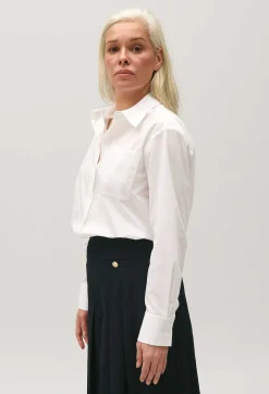 Claudie Pierlot White Cotton Shirt*Women Tops And Shirts