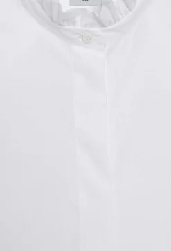 Claudie Pierlot White Shirt With Ruffled Collar*Women Tops And Shirts