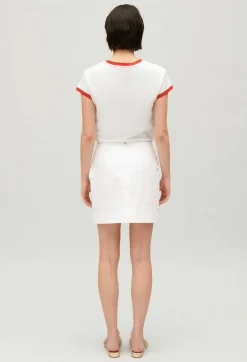 Claudie Pierlot White Short Skirt*Women Skirts And Shorts