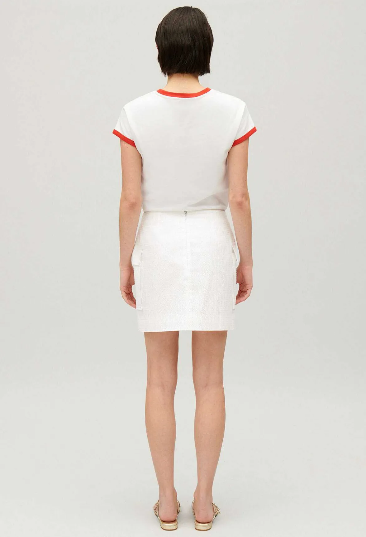 Claudie Pierlot White Short Skirt*Women Skirts And Shorts