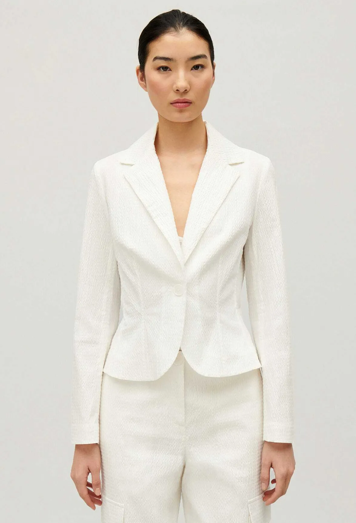 Claudie Pierlot White Slim-Fit Suit Jacket*Women Blazers