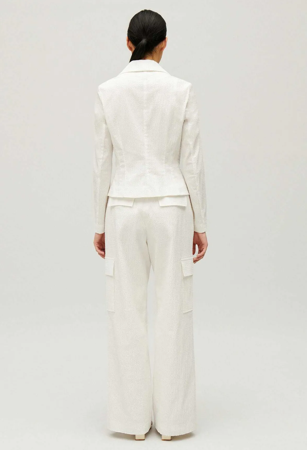 Claudie Pierlot White Slim-Fit Suit Jacket*Women Blazers