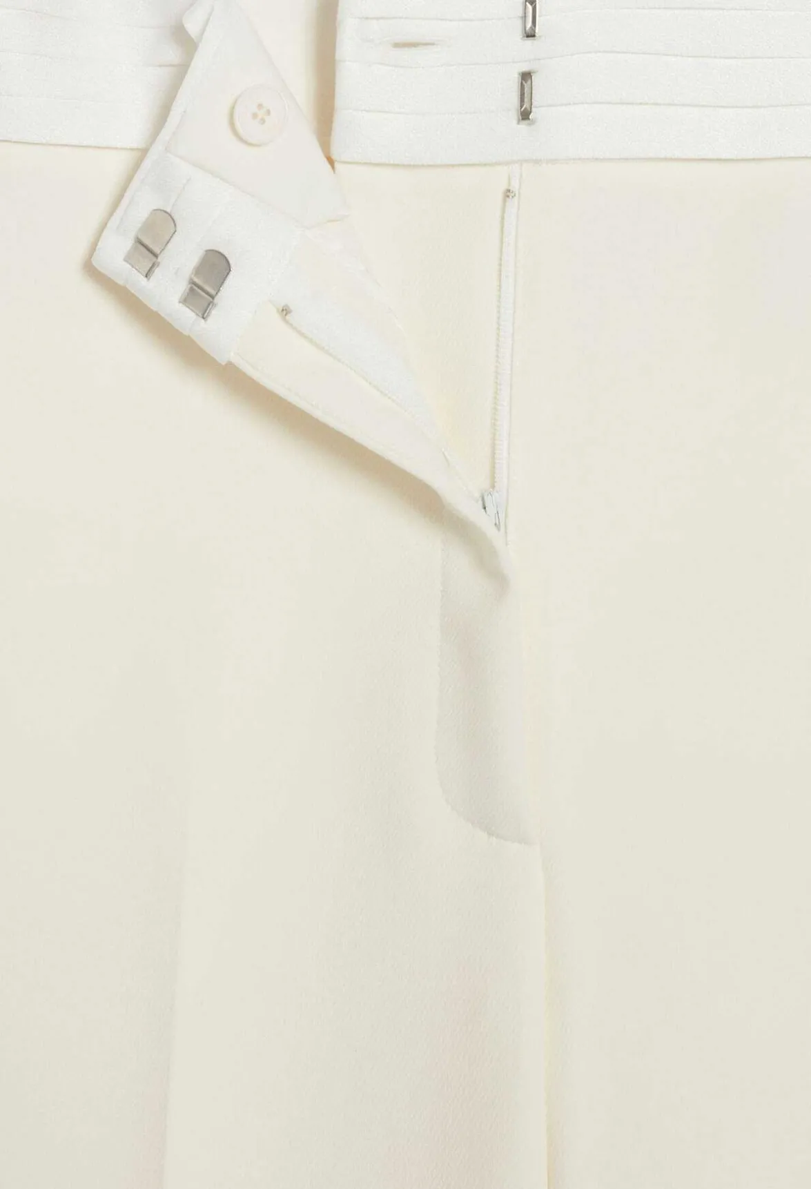 Claudie Pierlot White Straight Tailored Trousers*Women Jeans And Trousers