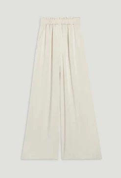 Claudie Pierlot Wide-Leg Trousers With Smocked Waistband*Women Jeans And Trousers