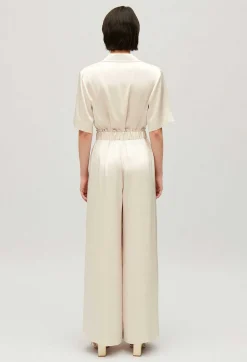 Claudie Pierlot Wide-Leg Trousers With Smocked Waistband*Women Jeans And Trousers