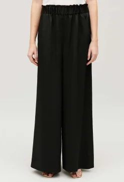 Claudie Pierlot Wide-Leg Trousers With Smocked Waistband*Women Jeans And Trousers