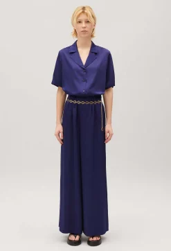 Claudie Pierlot Wide-Leg Trousers With Smocked Waistband*Women Jeans And Trousers
