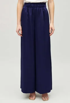 Claudie Pierlot Wide-Leg Trousers With Smocked Waistband*Women Jeans And Trousers
