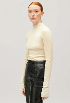 Claudie Pierlot Wool Top With High Neck*Women Sweaters And Cardigans