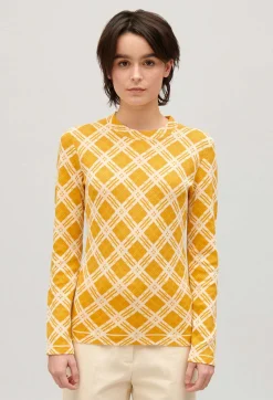 Claudie Pierlot Yellow Checked Jumper*Women Sweaters And Cardigans